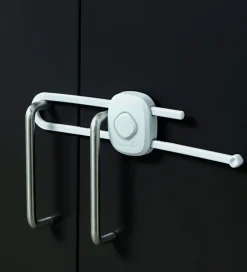 Børn Safety 1st Børnelåse>Skabslås m. Snydeknap - Hvid