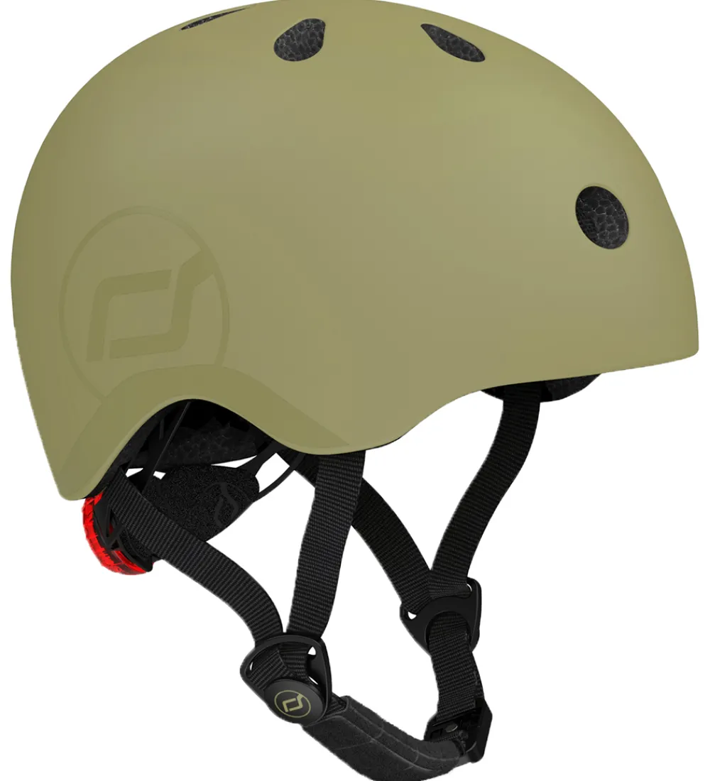 Børn Scoot and Ride Børnesikkerhed|Cykelhjelme|Cykelhjelm - Olive