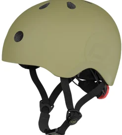 Børn Scoot and Ride Børnesikkerhed|Cykelhjelme|Cykelhjelm - Olive