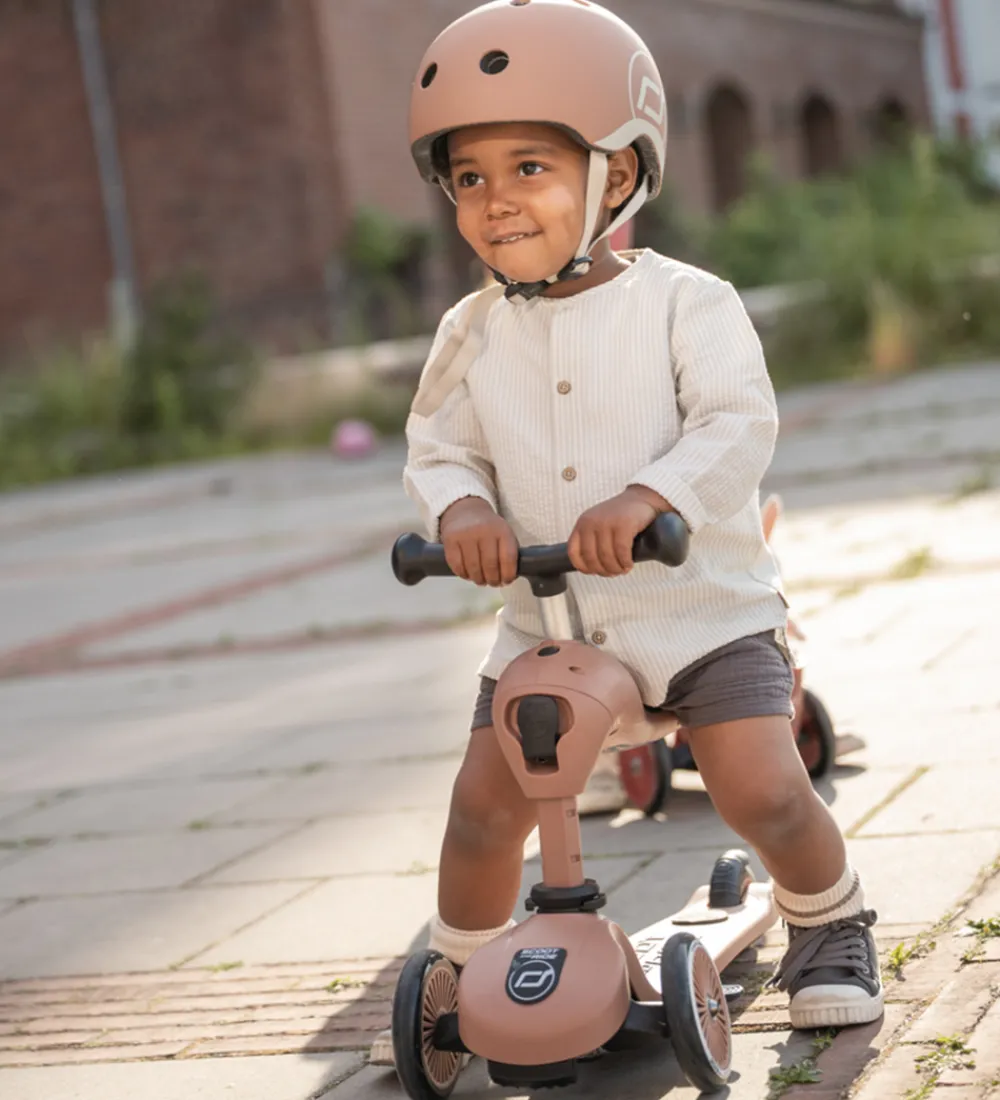 Børn Scoot and Ride Børnesikkerhed|Cykelhjelme>Cykelhjelm - Mocha