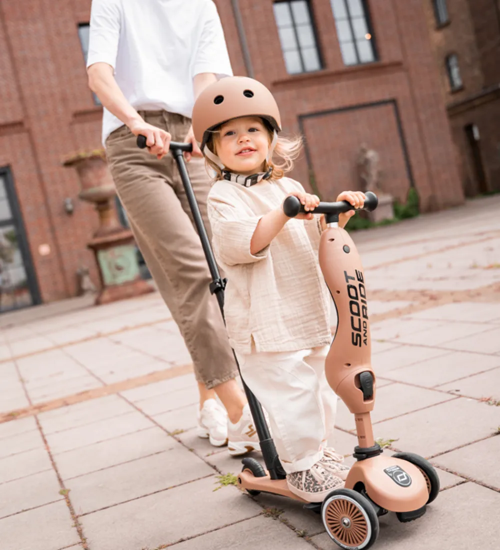 Børn Scoot and Ride Børnesikkerhed|Cykelhjelme|Cykelhjelm - Mocha
