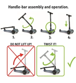 Scoot and Ride Løbehjul|Løbehjul></noscript>Highway Kick 3 - LED - Rose