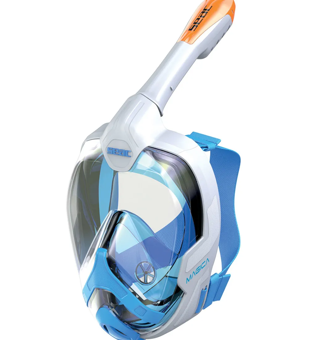 Seac Dykkermasker|Snorkling|Snorkelmaske - Magica L/XL - Hvid/Orange