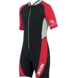 Seac Våddragter|Snorkling|Våddragt - Ciao Shorty Kid - 2,5 mm - Sort/Rød
