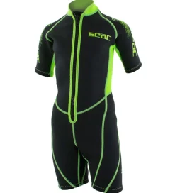 Seac Våddragter|Snorkling|Våddragt - Look Shorty Kid 2,5 mm - Sort/Lime