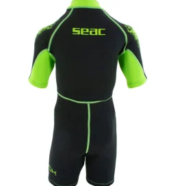 Seac Våddragter|Snorkling|Våddragt - Look Shorty Kid 2,5 mm - Sort/Lime