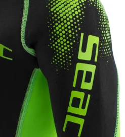 Seac Våddragter|Snorkling|Våddragt - Look Shorty Kid 2,5 mm - Sort/Lime