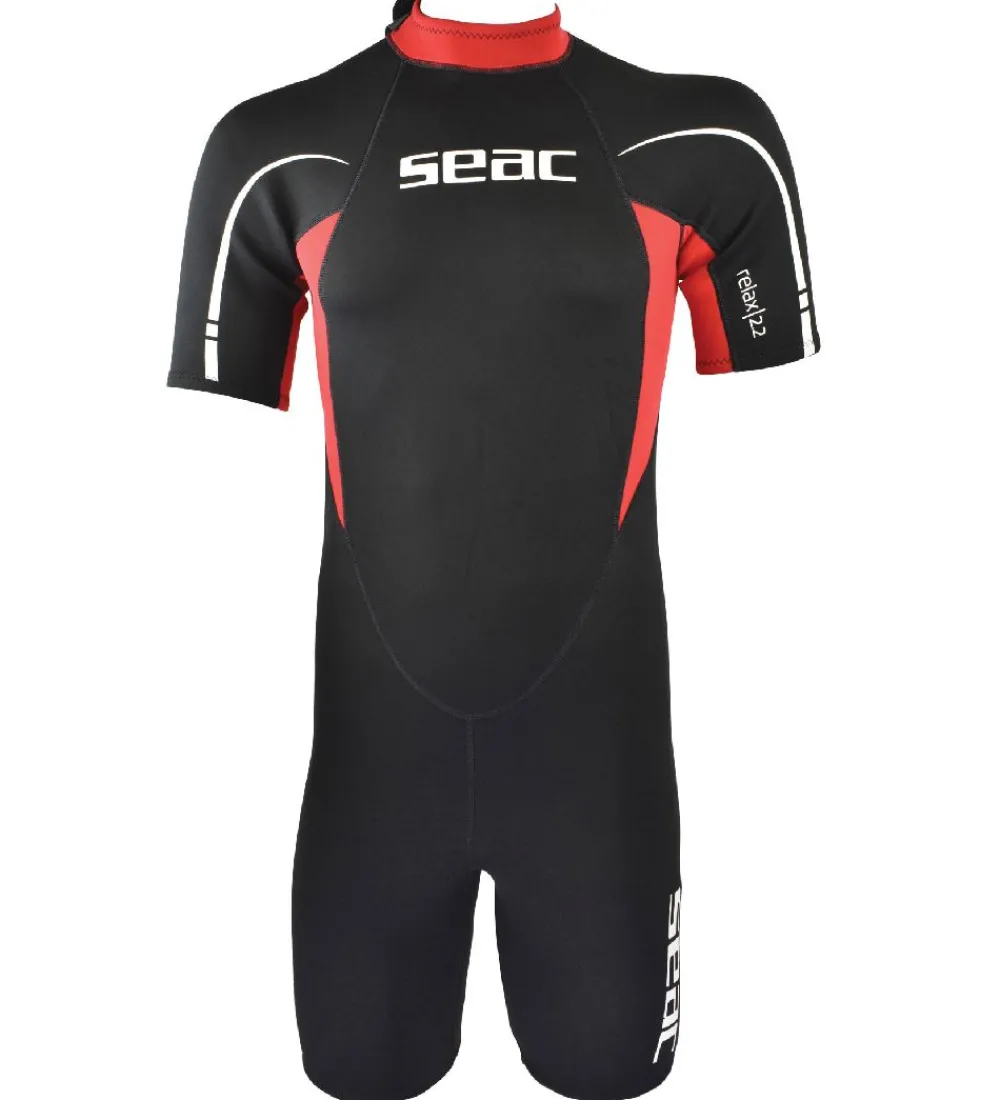 Seac Våddragter|Snorkling>Våddragt - Relax Shorty Man 2,2 mm - Sort/Rød