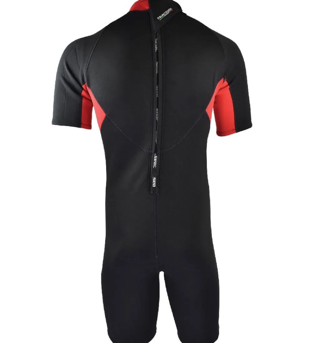 Seac Våddragter|Snorkling>Våddragt - Relax Shorty Man 2,2 mm - Sort/Rød