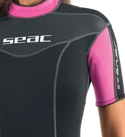 Seac Våddragter>Våddragt - Sense Shorty Lady 2,5 mm - Sort/Pink