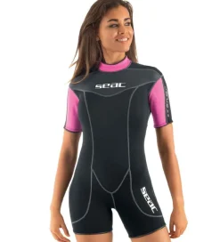 Seac Våddragter></noscript>Våddragt - Sense Shorty Lady 2,5 mm - Sort/Pink