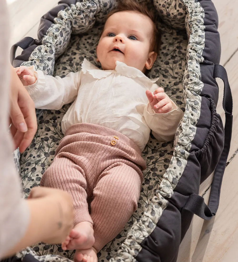 Sebra Babylifte|Barnevognsudstyr|Babynest - 3-i-1 - Blue Olive