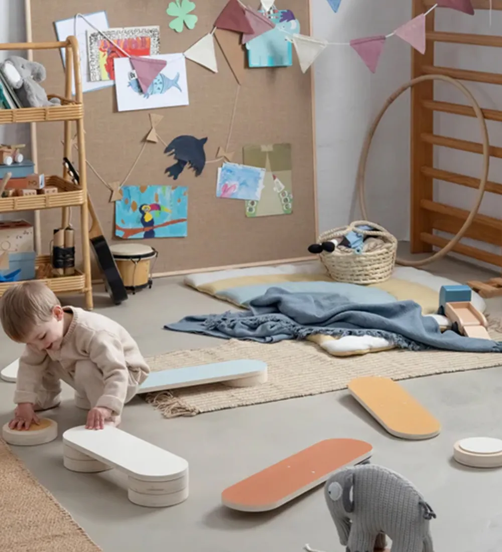 Sebra Tumledyr|Motorisk Legetøj>Balancebane - Træ - Multifarvet