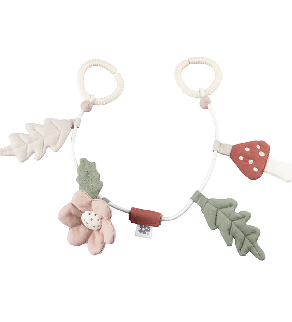 Sebra Barnevognskæder>Barnevognskæde - Blade/Svamp/ Blomst