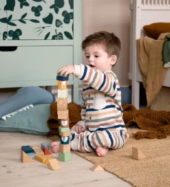 Sebra Stablelegetøj|Byggeklodser - Træ - Wildlife Animals