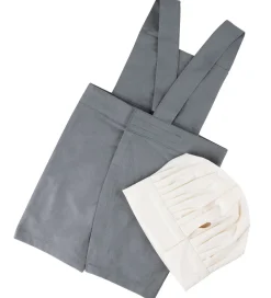 Sebra Forklæder|Forklæde m. Kokkehue - Elephant Grey/Classic White