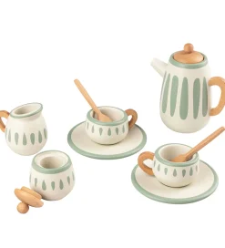 Sebra Legemad|Lege Te-sæt - Træ - Classic White/Sage
