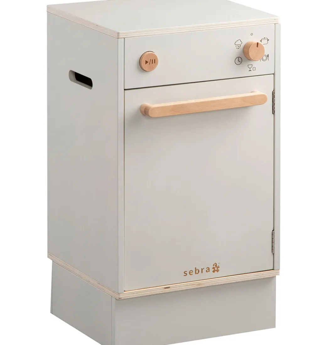 Sebra Legekøkken Og Legemøbel|Legekøkken - Opvaskemaskine - Træ - Seabreeze Beige