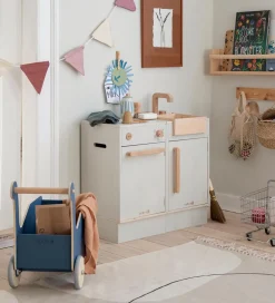 Sebra Legekøkken Og Legemøbel|Legekøkken - Opvaskemaskine - Træ - Seabreeze Beige