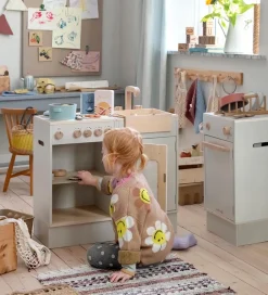 Sebra Legekøkken Og Legemøbel|Legekøkken - Opvaskemaskine - Træ - Seabreeze Beige