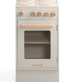 Sebra Legekøkken Og Legemøbel>Legekøkken - Ovn & Komfur - Træ - Seabreeze Beige