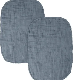 Sebra Pusletid|Puslepuder Og -Underlag|Pusleunderlag - 2-pak - Musselin - Forest Lake Blue