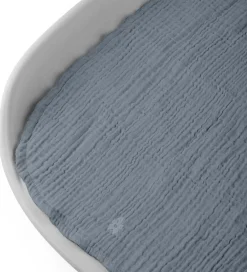 Sebra Pusletid|Puslepuder Og -Underlag|Pusleunderlag - 2-pak - Musselin - Forest Lake Blue