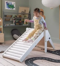 Sebra Motorisk Legetøj|Senge></noscript>Rullerutsjebane - Hvid