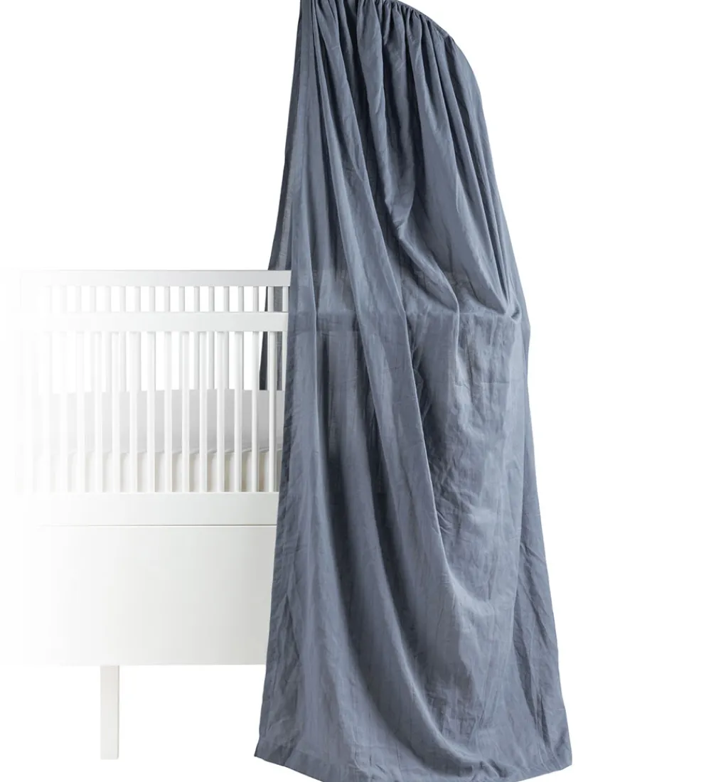 Sebra Sengehimler>Sengehimmel - Sky - Dobbyvævet - Forest Lake Blue