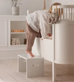 Sebra Skamler|Møbler|Skammel - 23,5x23,5x36 cm - Hvid