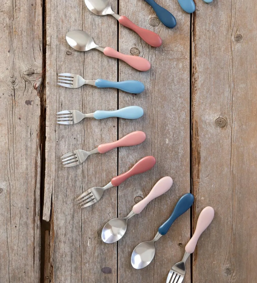 Sebra Babyskeer>Skesæt - Stainless Steel - Blossom Pink