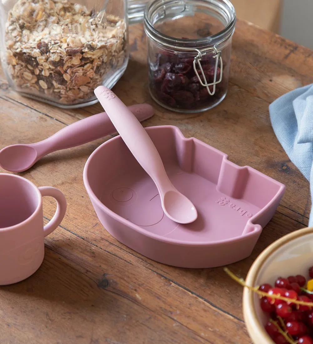 Sebra Skåle>Skål - Silikone - Fanto - Vintage Rose