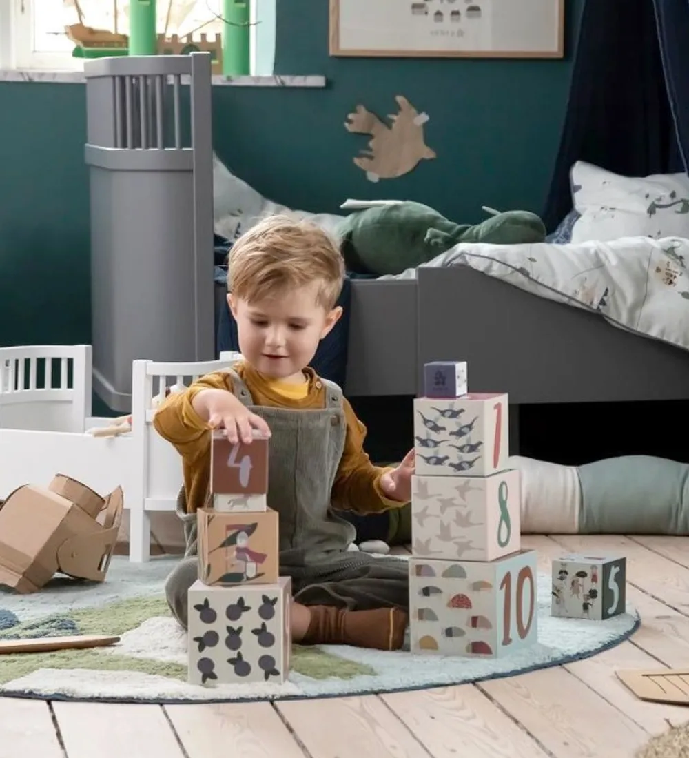 Sebra Stablelegetøj|Stabelkasser - 10 stk. - Pixie/Dragon