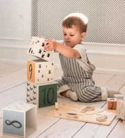 Sebra Stablelegetøj|Stablekasse - World Of - 10 stk - Beige