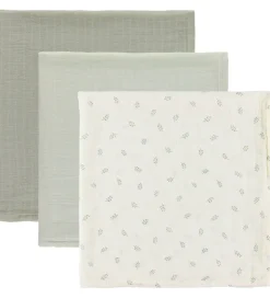 Sebra Stofbleer|Pusletid|Stofble - 3-pak - 75x75 cm - Sophora Leaves/Mist Green