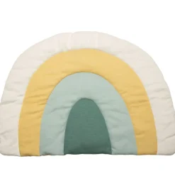 Sebra Legetæpper Og Legegulve|Strikket Legemadras - Regnbue - 130x85 - Dusty Green