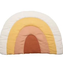 Sebra Legetæpper Og Legegulve>Strikket Legemadras - Regnbue - 130x85cm - Sunset Rose