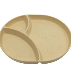 Sebra Tallerkener>Tallerken - Bioplast - 3 Rum - Mums - Wheat Yellow