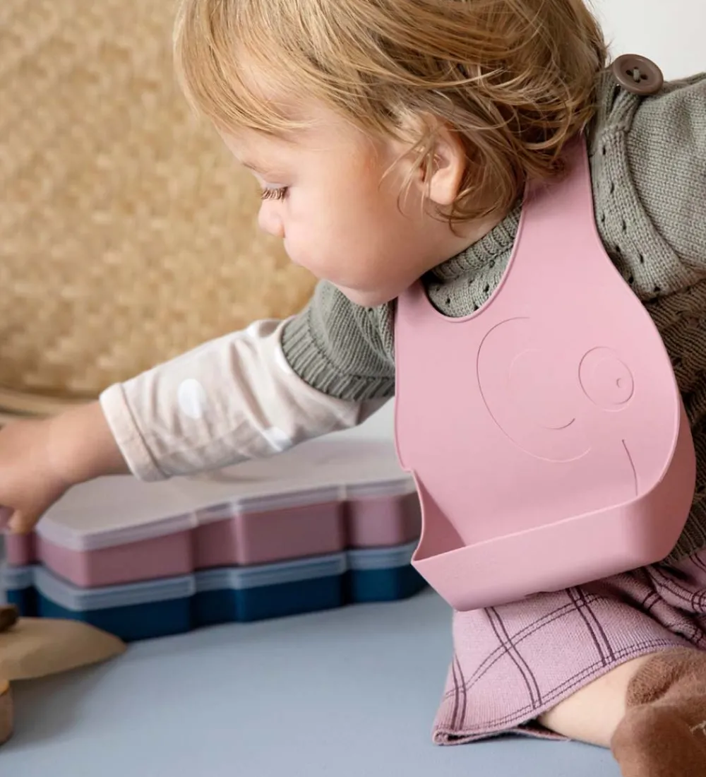 Sebra Tallerkener|Tallerken m. Låg - Silikone - Fanto - Vintage Rose