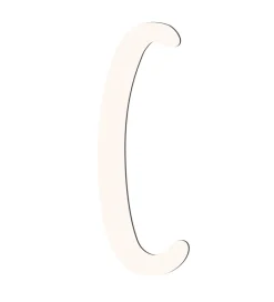 Sebra Bogstaver>Træbogstaver - C - Birchbark Beige