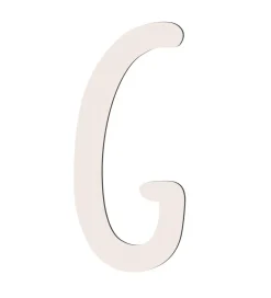 Sebra Bogstaver|Træbogstaver - G - Birchbark Beige