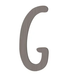 Sebra Bogstaver|Træbogstaver - G - Pinecone Brown