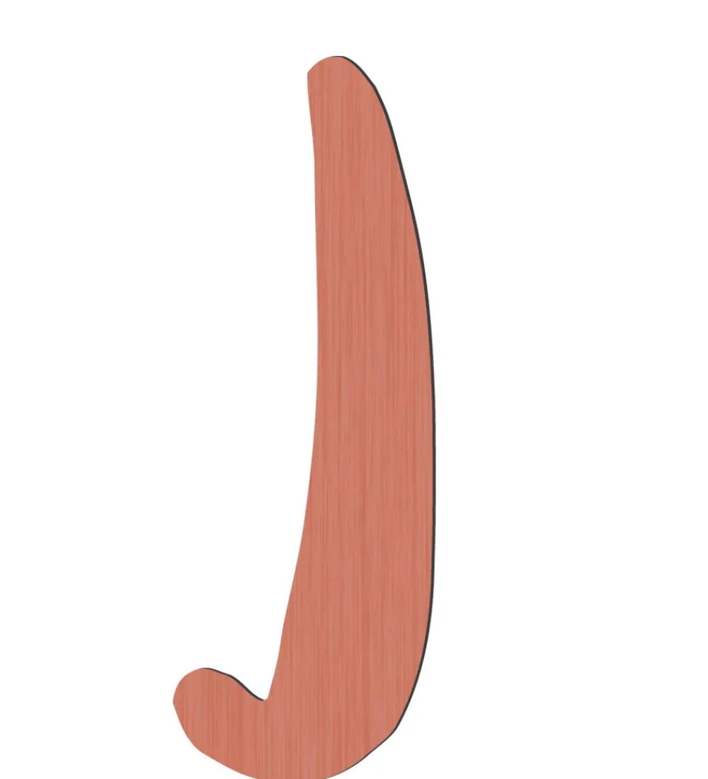 Sebra Bogstaver>Træbogstaver - J - Watermelon Pink