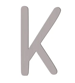 Sebra Bogstaver>Træbogstaver - K - Pinecone Brown