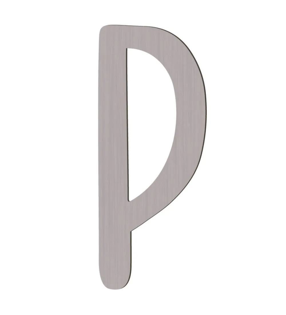 Sebra Bogstaver>Træbogstaver - P - Pinecone Brown