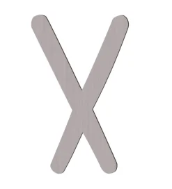 Sebra Bogstaver>Træbogstaver - X - Pinecone Brown