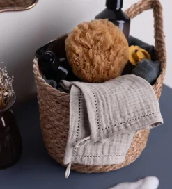 Sebra Vaskeklude|Vaskeklude - 3-pak - Musselin - Seabreeze Beige