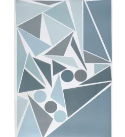Sebra Wallsticker|Wallstickers - Blå Geometrisk Fugl