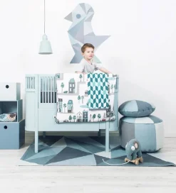 Sebra Wallsticker|Wallstickers - Blå Geometrisk Fugl