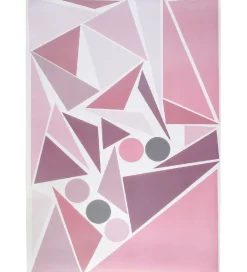 Sebra Wallsticker>Wallstickers - Rosa Geometrisk Fugl